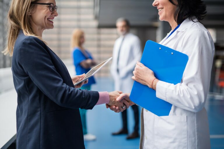 doctors talking