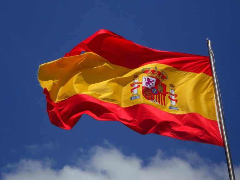 Spanish Flag in the Air